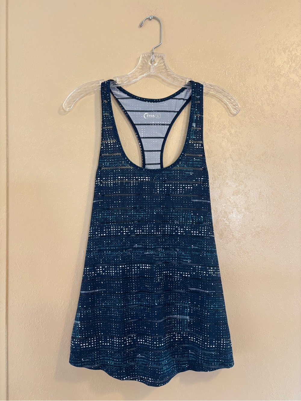 Zyia Active Havana Racerback Workout Tank Top sz L